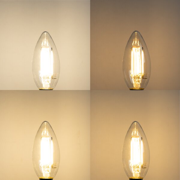 Set de 5 becuri LED inteligente E14 B35 4,5W 470 lm 2700K