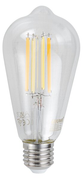 Set 5 becuri Becuri LED inteligente E27 reglabile ST64 transparente 7W 806lm 2700-6500K