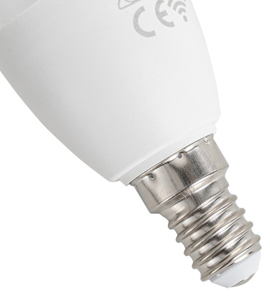 Set de 5 becuri LED Smart E14 C37 Opal RGBW 4.9W 470 lm 2700-6500K