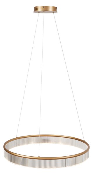 Lampa suspendată modernă alamă 78cm incl. LED cu 3 trepte de intensitate luminoasă - Anello Chandelier