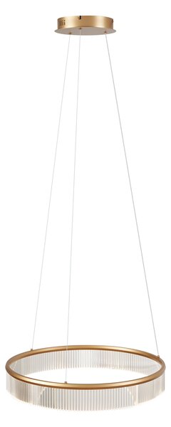 Lampă suspendată modernă alamă 59cm incl. LED cu 3 trepte de intensitate luminoasă - Anello Chandelier