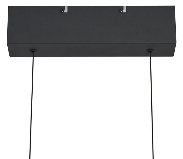 Lampă suspendată modernă neagră cu LED inclus, cu dimmer în 3 trepte Easylift - Straight