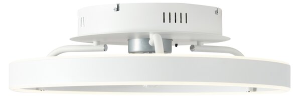 Ventilator de tavan alb 50cm incl. LED Dimmable cu telecomandă - Maddy