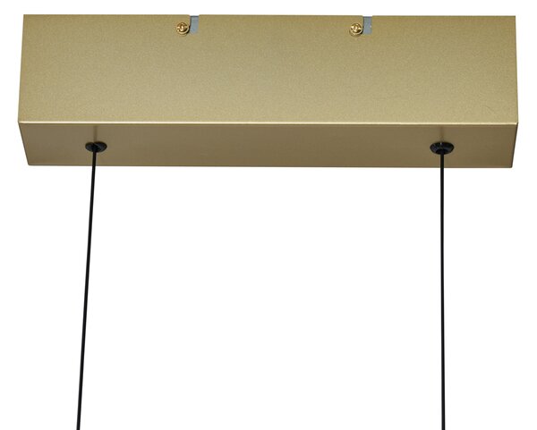 Lampă suspendată modernă alamă, incl. LED, reglabilă în 3 trepte, Easylift - Straight