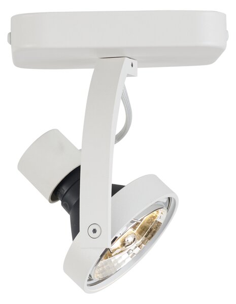 Spot de tavan de design alb GU10 70mm rotativ și înclinabil - Vo