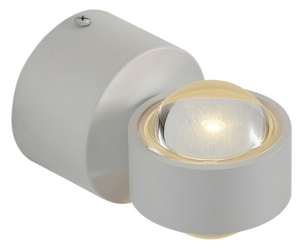 Lampă de perete de design albă, incl. LED IP44 - Lens