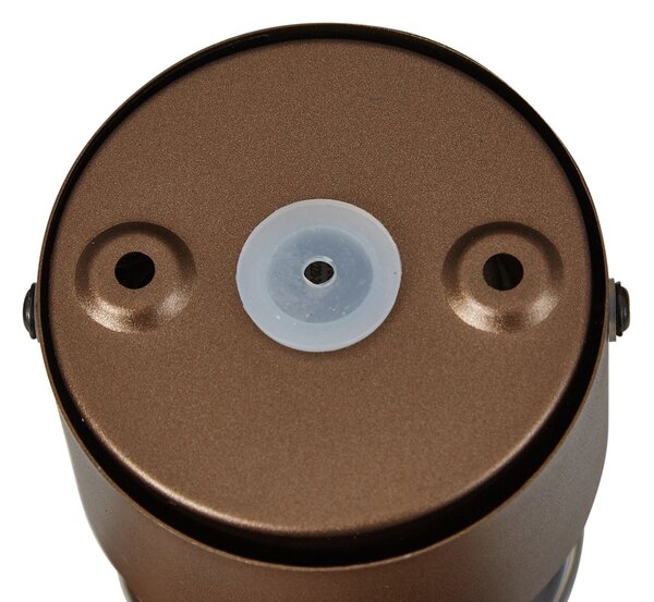 Lampă de perete de design bronz închis incl. LED IP44 - Lens
