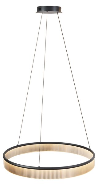 Lampă suspendată modernă neagră 78cm incl. LED cu 3 trepte de intensitate luminoasă - Anello Chandelier