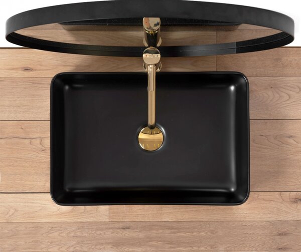 Lavoar Rea Avia, 51 x 35 cm, negru mat, REA-U0843