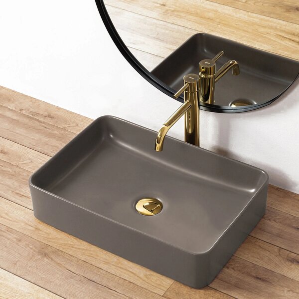 Lavoar Rea Avia, 51 x 35 cm, gri mat, REA-U0841