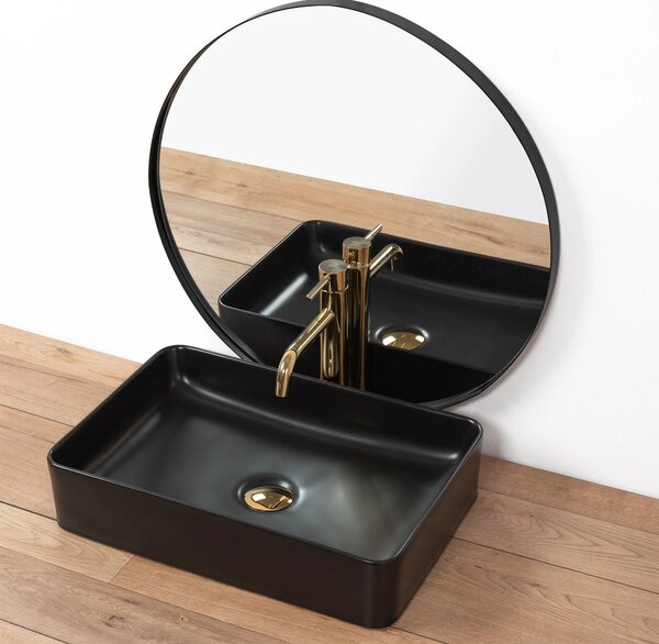 Lavoar Rea Avia, 51 x 35 cm, negru mat, REA-U0843