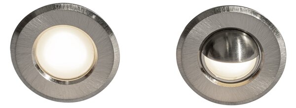 Set de 5 spoturi încastrate moderne din aluminiu, inclusiv LED IP67 - Linsey