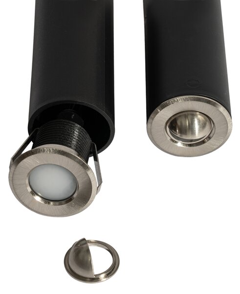 Set de 5 spoturi încastrate moderne din aluminiu, inclusiv LED IP67 - Linsey
