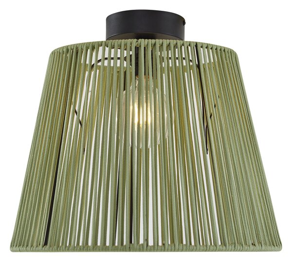 Plafonieră de exterior Japandi cu frânghie verde IP54 - Jayla