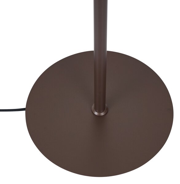 Lampă de podea de design bronz cu sticlă bronzată cu 5 lumini - Atena