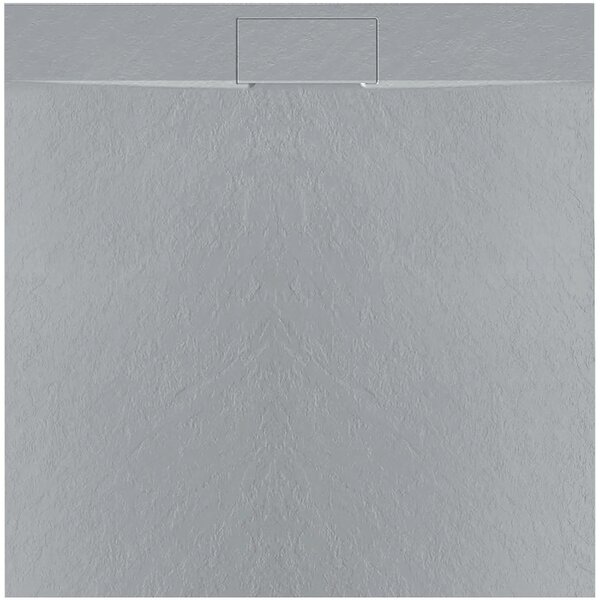 Rea Bazalt, cadita de dus 90x90x2,5 cm + sifon jos, gri, REA-K4105