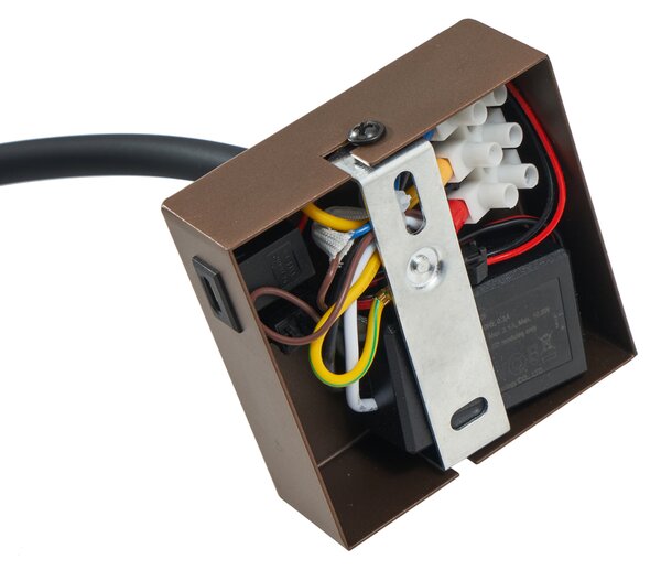 Lampă de perete modernă bronz cu port USB-C - Gosna