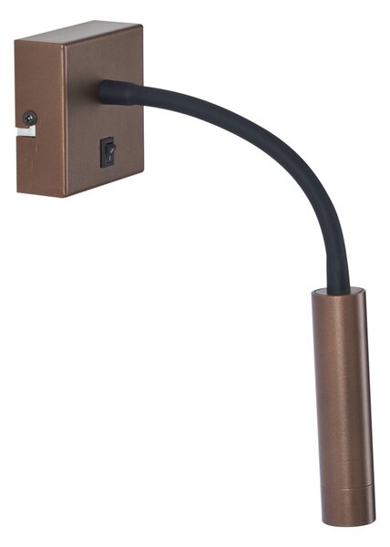 Lampă de perete modernă bronz cu port USB-C - Gosna
