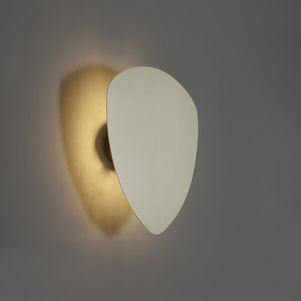 Lampă de perete de design bej organic 32cm 2 lumini - Pulley
