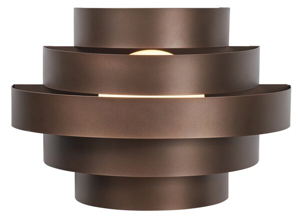 Lampă de perete modernă bronz incl. LED cu 3 trepte de intensitate luminoasă - Lines