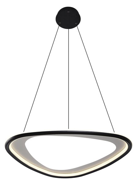 Lampă suspendată de design neagră cu 3 trepte de intensitate luminoasă - Organico