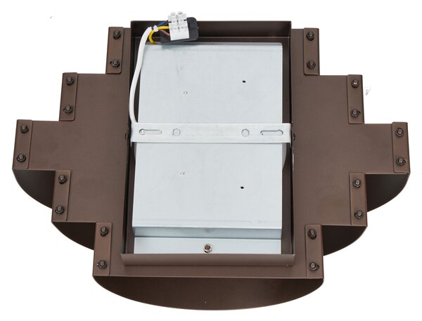 Lampă de perete modernă bronz incl. LED cu 3 trepte de intensitate luminoasă - Lines