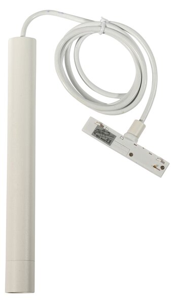 Pendantă modernă albă pentru sistem de șine monofazat - Slimline Keno