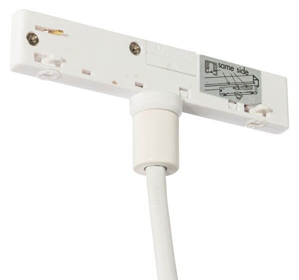 Pendantă modernă albă pentru sistem de șine monofazat - Slimline Keno