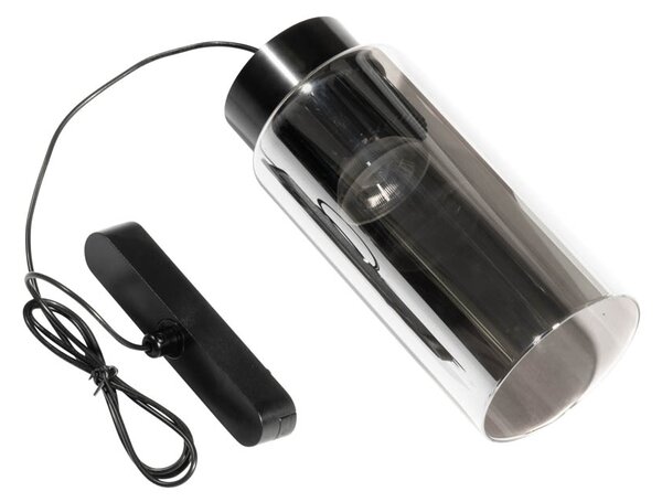 Pendantă modernă neagră pentru sistem de șine monofazat cu LED inclus - Magnetic Vance