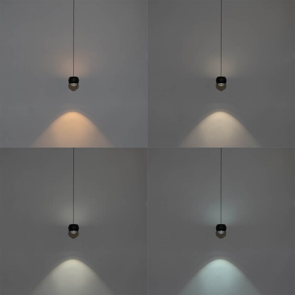 Lampă suspendată modernă neagră pentru sistem de șină monofazat inclusiv LED - Magnetic Lance