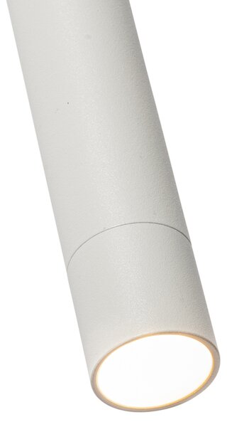 Sistem de iluminat cu șină modern cu 5 lumini suspendate albe monofazate - Iconic Frini
