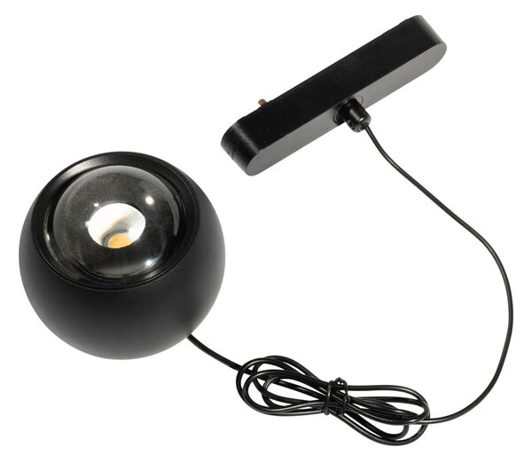 Lampă suspendată modernă neagră pentru sistem de șină monofazat inclusiv LED - Magnetic Lance