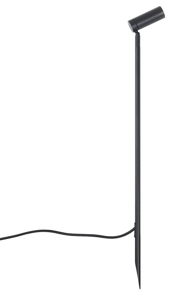 Spot negru 80cm incl. LED reglabil IP65 incl. Cablu și ștecher - Carl