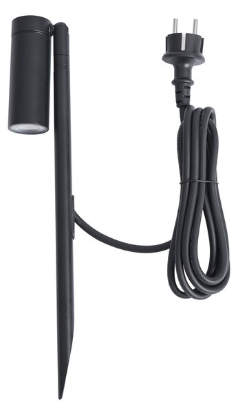 Spot cu țăruș negru 40cm incl. LED reglabil IP65 incl. cablu și ștecher - Carl