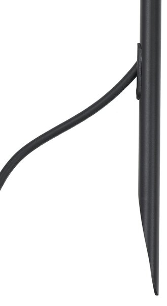Spot negru 80cm incl. LED reglabil IP65 incl. Cablu și ștecher - Carl