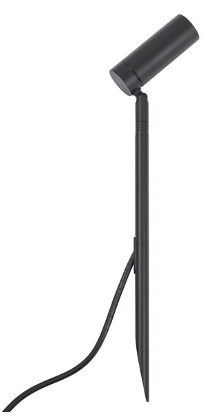 Spot cu țăruș negru 40cm incl. LED reglabil IP65 incl. cablu și ștecher - Carl