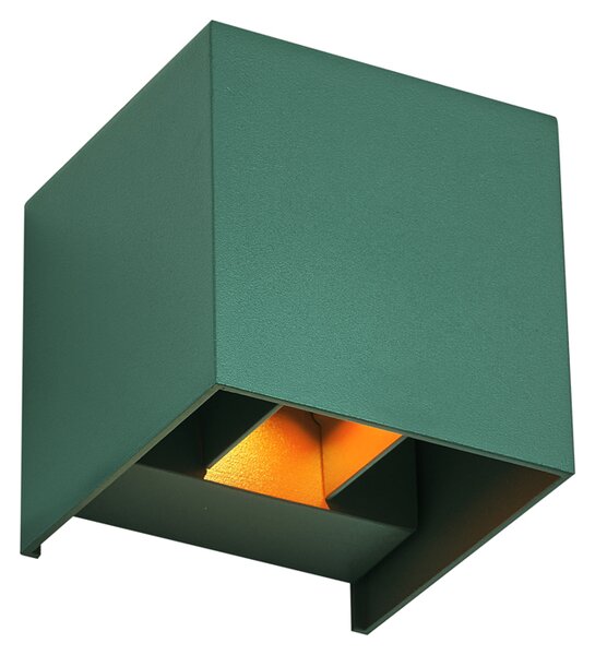 Lampă de perete de exterior verde închis, inclusiv LED IP54 - Edwin