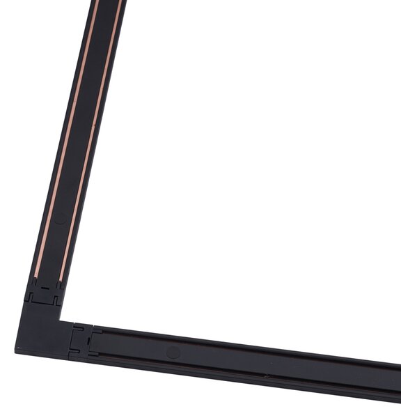 Sistem modern de iluminat pe șine negru monofazat 800 cm - Magnetic