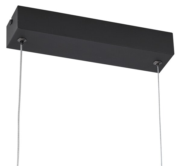 Lampă suspendată modernă neagră cu LED, cu 3 trepte de intensitate luminoasă - Twirl