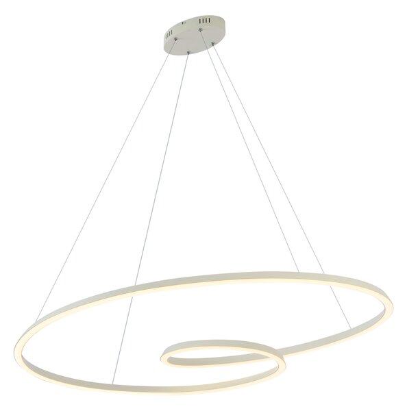 Lampă suspendată scandinavă bej 110cm incl. LED cu 3 trepte de intensitate luminoasă - Circuit