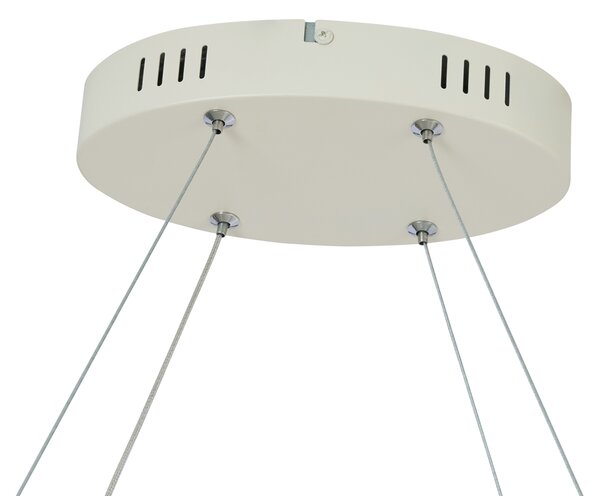 Lampă suspendată scandinavă bej 110cm incl. LED cu 3 trepte de intensitate luminoasă - Circuit