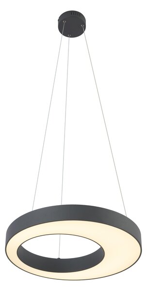 Lampă suspendată modernă neagră 50 cm, incl. LED cu 3 trepte de intensitate luminoasă - Organici