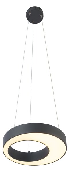 Lampă suspendată modernă neagră 35 cm cu 3 trepte de intensitate luminoasă - Organici