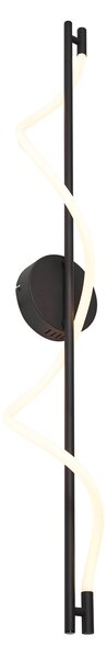 Lampă de perete modernă neagră, incl. LED, cu 3 trepte de intensitate luminoasă - Twirl