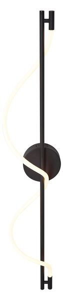 Lampă de perete modernă neagră, incl. LED, cu 3 trepte de intensitate luminoasă - Twirl