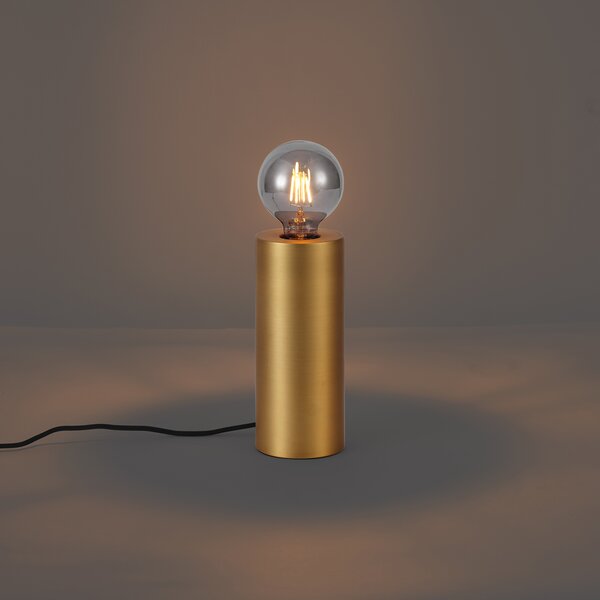 Lampă de masă modernă alamă 24cm - Cylinder