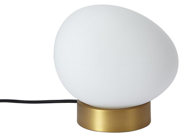 Lampă de masă de design din alamă cu sticlă opal - Sally