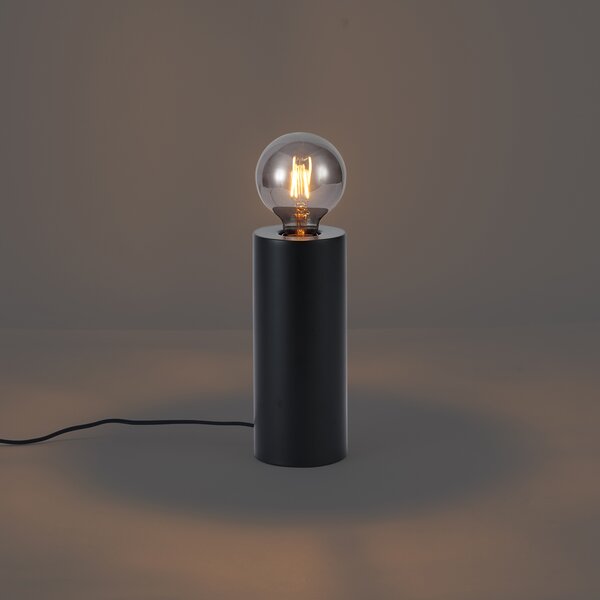 Lampă de masă modernă neagră 24cm - Cylinder