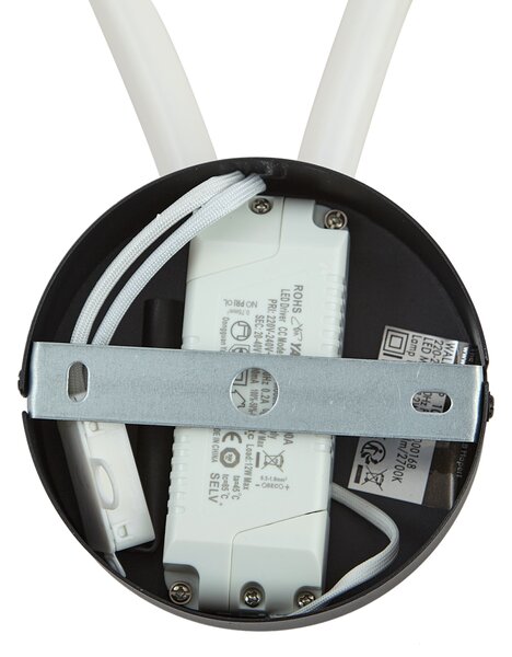 Lampă de perete modernă neagră, incl. LED, cu 3 trepte de intensitate luminoasă - Keri