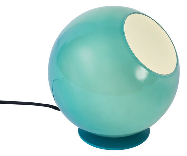 Lampă de masă retro albastră cu sticlă - Mabel